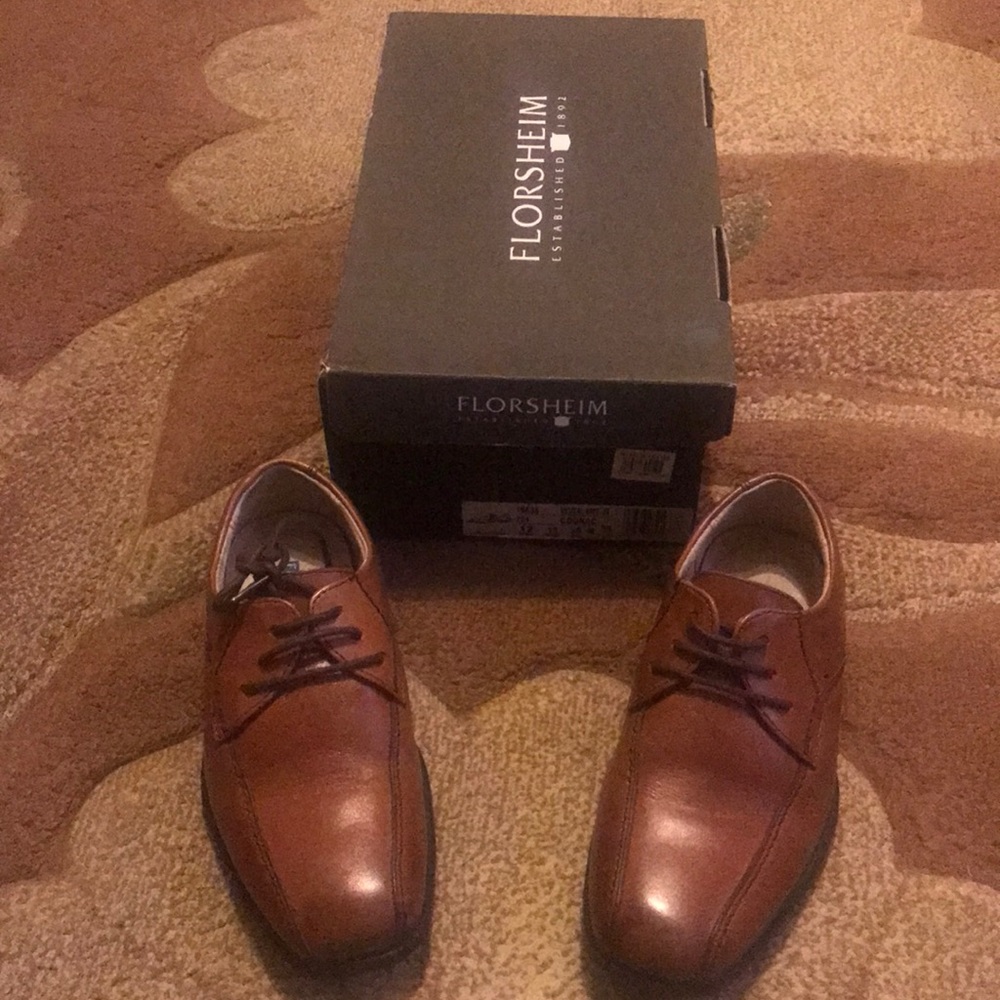 Little Boys Dress Shoes - Brown size 12